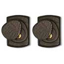 Coastal Bronze [30-110-D] Solid Bronze Door Deadbolt - Arch Plate - Double Cylinder - 2 1/2&quot; x 3&quot; Plate