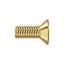 Deltana [SCMB1005CR003] Solid Brass Machine Screw - #10 x 1/2&quot; - Flat Head - Phillips - Polished Brass (PVD) Finish