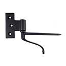 Martell Supply [WPC-35-19] Solid Brass Shutter Wire Pintle &amp; T-Hinge Set - New England Style - Flat Black Finish - 3 1/2&quot; Standoff