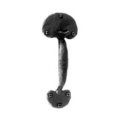 Acorn Manufacturing [RTNBR] Forged &amp; Cast Iron Gate Thumb Latch Set - Bean End - Matte Black Finish - 4&quot; Thick Gate - 9 5/8&quot; L