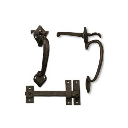 Coastal Bronze [40-330] Solid Bronze Gate Double Thumb Latch Set - Spade  End - 8 L - 1 1/2 to 1 7/8 Thick Gate