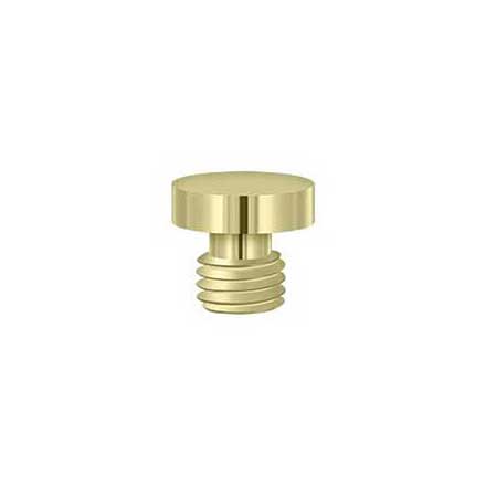Deltana [DSBU3-UNL] Solid Brass Door Butt Hinge Finial - Button - Polished Brass (Unlacquered) Finish - 1/2&quot; Dia.