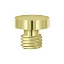 Deltana [DSBU3] Solid Brass Door Butt Hinge Finial - Button - Polished Brass Finish - 1/2&quot; Dia.