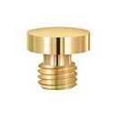 Deltana [DSBUCR003] Solid Brass Door Butt Hinge Finial - Button - Polished Brass (PVD) Finish - 1/2&quot; Dia.