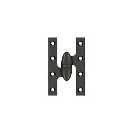 Deltana [OK5032B10B-L] Solid Brass Door Olive Knuckle Hinge - Left Handed - Oil Rubbed Bronze Finish - 5&quot; H x 3 1/4&quot; W