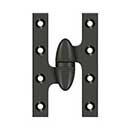Deltana [OK5032B10B-L] Solid Brass Door Olive Knuckle Hinge - Left Handed - Oil Rubbed Bronze Finish - 5&quot; H x 3 1/4&quot; W