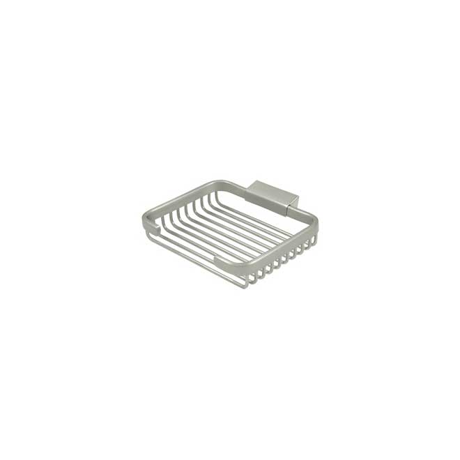 Deltana [WBR6050U15] Solid Brass Bathroom Wire Basket Soap Dish Rectangular Brushed Nickel