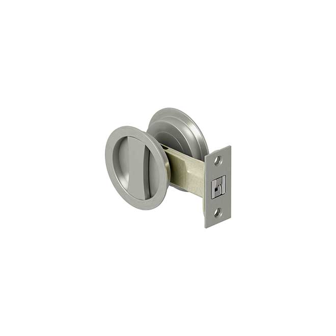 Deltana [SDRP218U15] Solid Brass Pocket Door Passage Set - Round