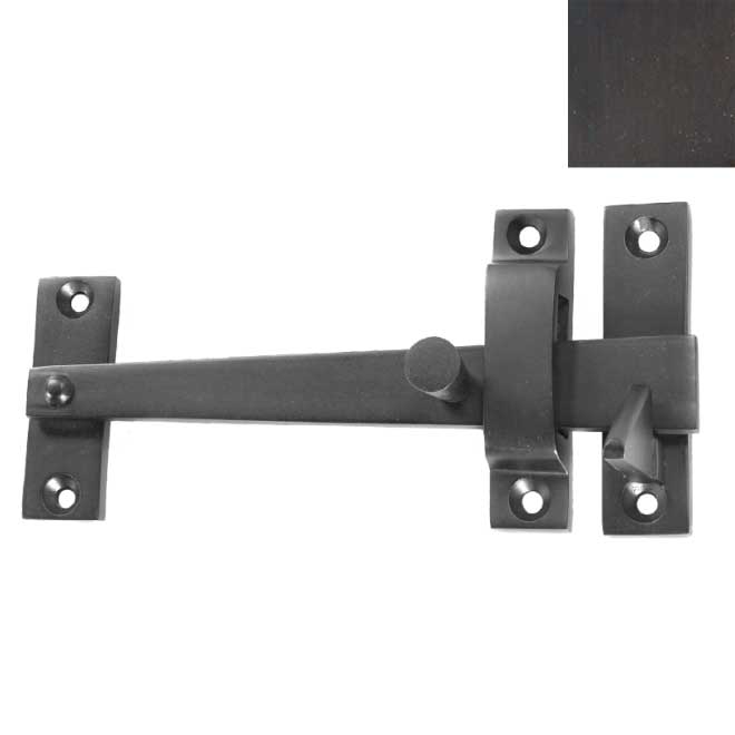 Forever Hardware [F2-240-E] Solid Bronze Gate Drop Bar Latch w/ Knob ...