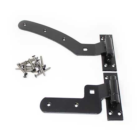 Snug Cottage [8295-12RUP] Forged Steel Gate Strap Hinge Set - Curved ...